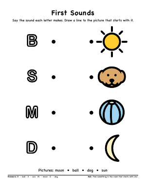 First page of First Sounds