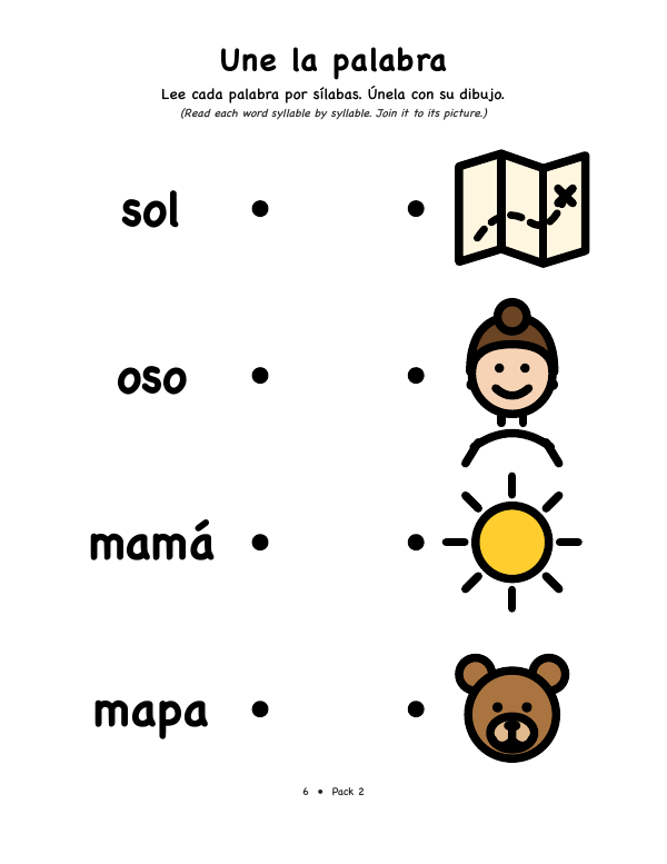 First page of Une la palabra