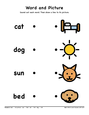 First page of Word and Picture
